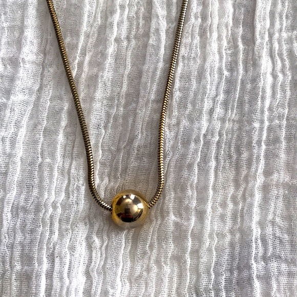 Vintage Necklace Set with Gold Pendant